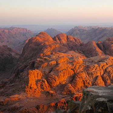 Egyptian mountains seen on red sea scuba diving summer camp