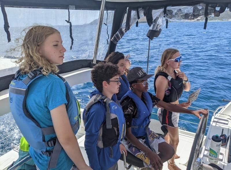 Middle school students learn to sail on marine biology program