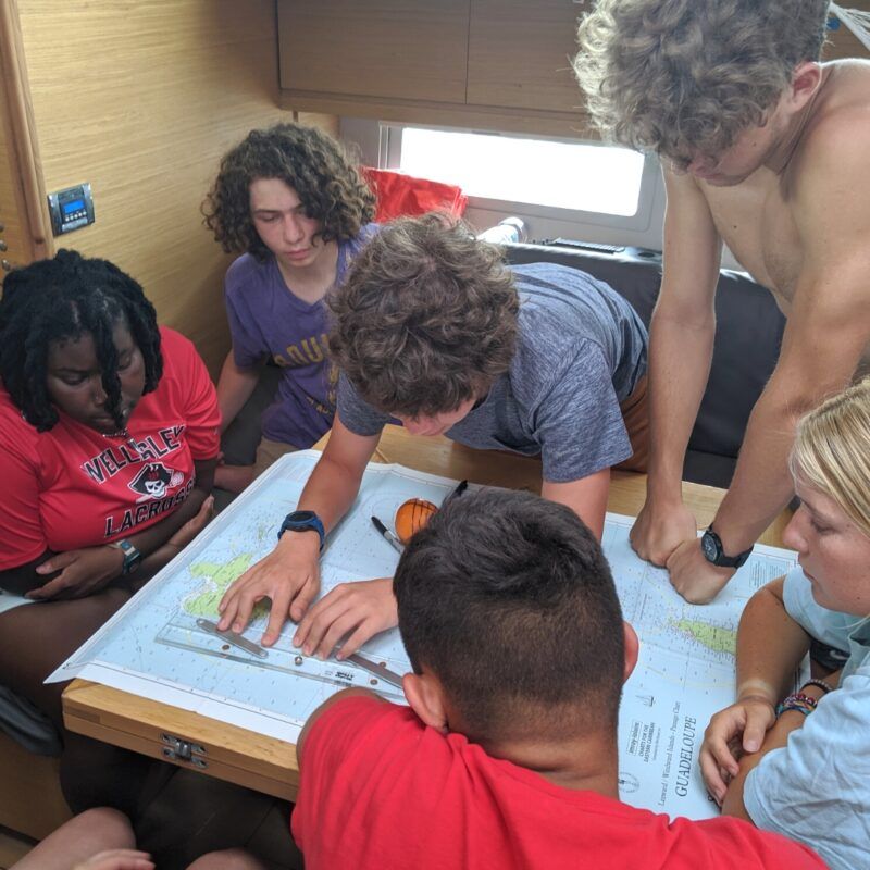 High school students chart course on advanced sailing caribbean trip
