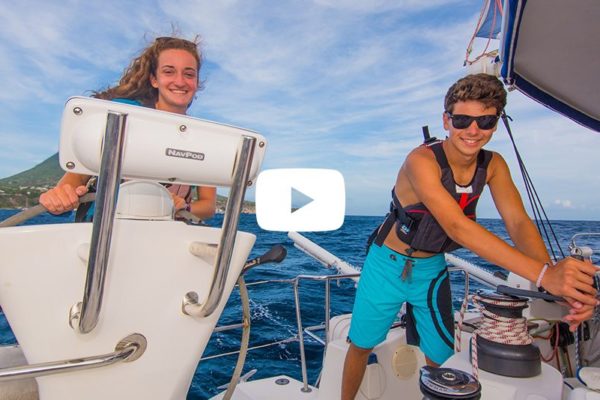 teenagers on a Broadreach Caribbean Scuba diving and sailing adventure