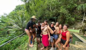 High school students in Caribbean on adventure camp