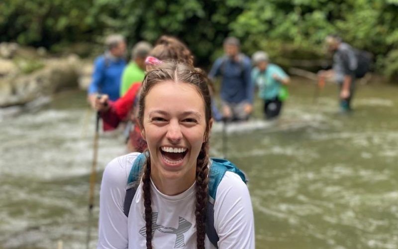 Teen on wildlife biology and vet summer camp in the Amazon