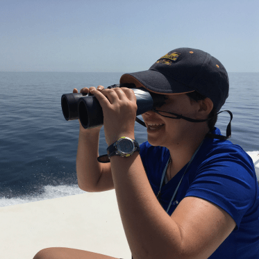 High school student observes whales on marine biology program in Azores
