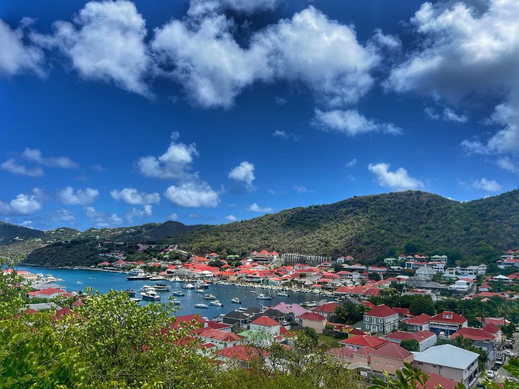 view of Gustavia, St Barts
