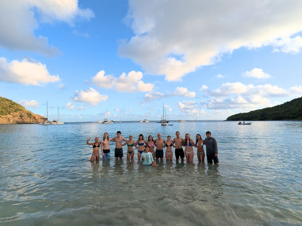 Students at Anse Marcel in St. Martin
